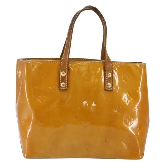 LOUIS VUITTON Monogram Vernis Reade PM Hand Bag Beige M91334 - Picture 2 of 12